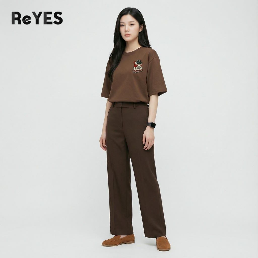 Áo thun unisex nam nữ form rộng oversize hình in độc lạ cotton 100% phối đồ cực cool đi học đi chơi ReYES ROT015 - Ảnh 6