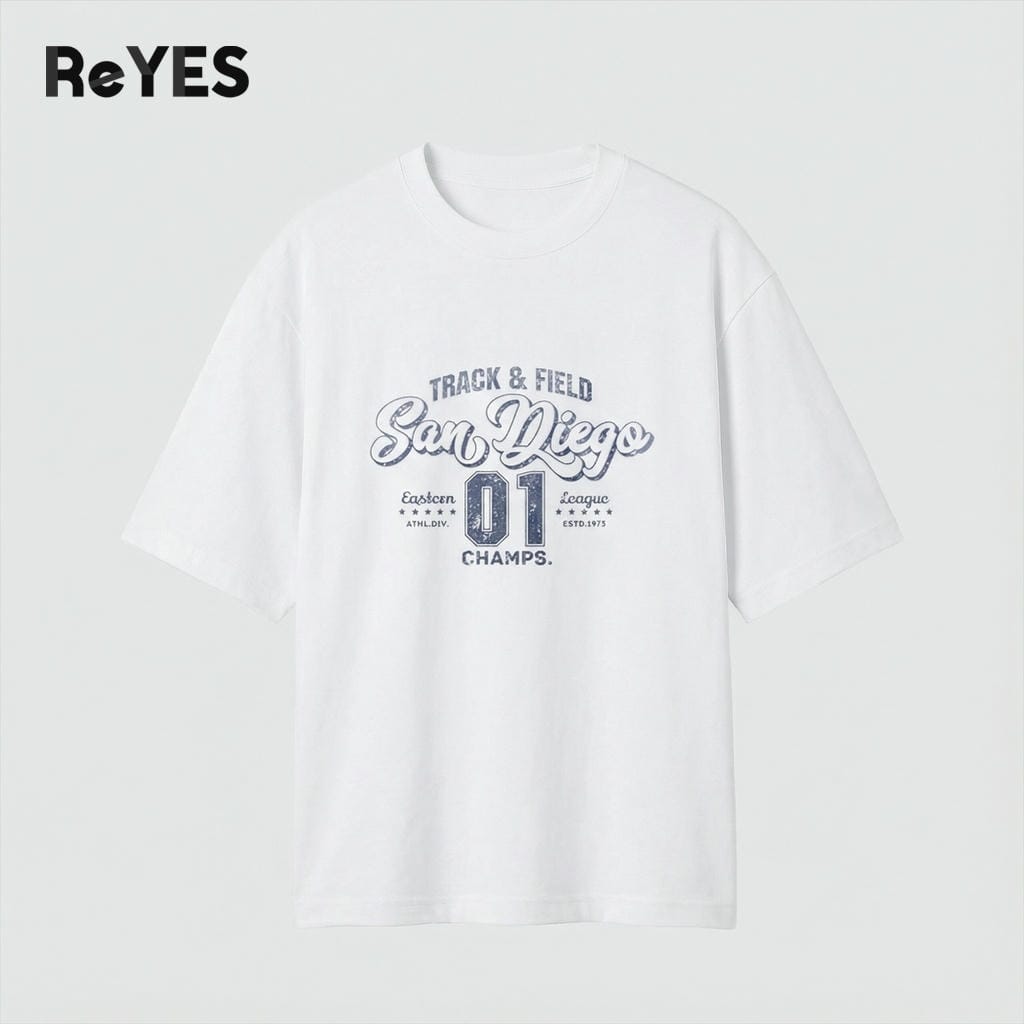 Áo thun unisex nam nữ form rộng oversize ReYES ROT007 chất cotton 100% cao cấp co giãn thoáng mát mặc đi học đi chơi - Ảnh 4