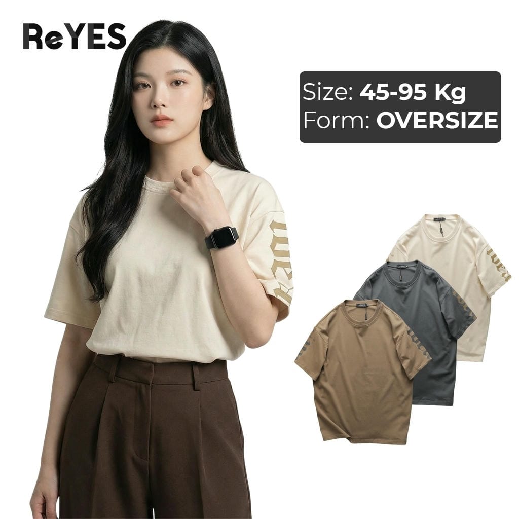 Áo thun unisex nam nữ form rộng Oversize vải Cotton 100% thấm hút, áo phông in hình tay cá tính Idea ReYES ROT008