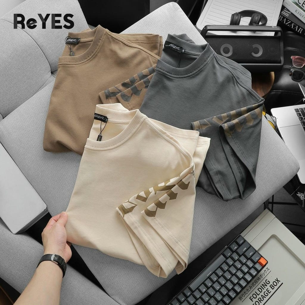 Áo thun unisex nam nữ form rộng Oversize vải Cotton 100% thấm hút, áo phông in hình tay cá tính Idea ReYES ROT008 - Ảnh 8