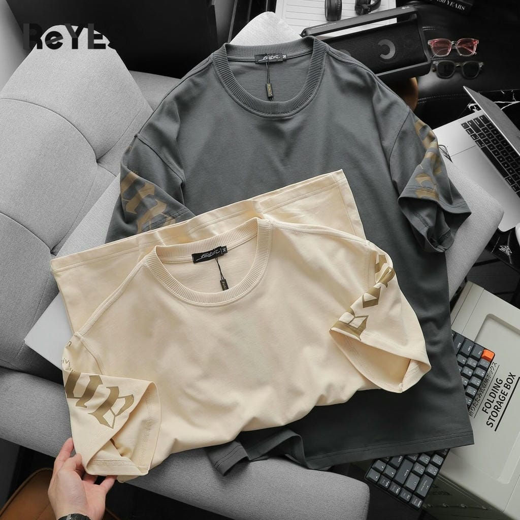 Áo thun unisex nam nữ form rộng Oversize vải Cotton 100% thấm hút, áo phông in hình tay cá tính Idea ReYES ROT008 - Ảnh 9