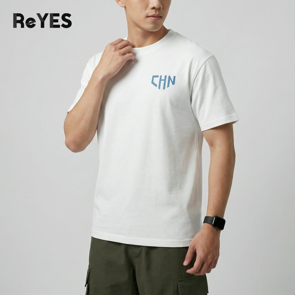 Áo thun unisex nam nữ ReYES ROT013 form rộng oversize chất cotton 100% thấm hút mồ hôi áo phông nam nữ mặc đôi - Ảnh 4