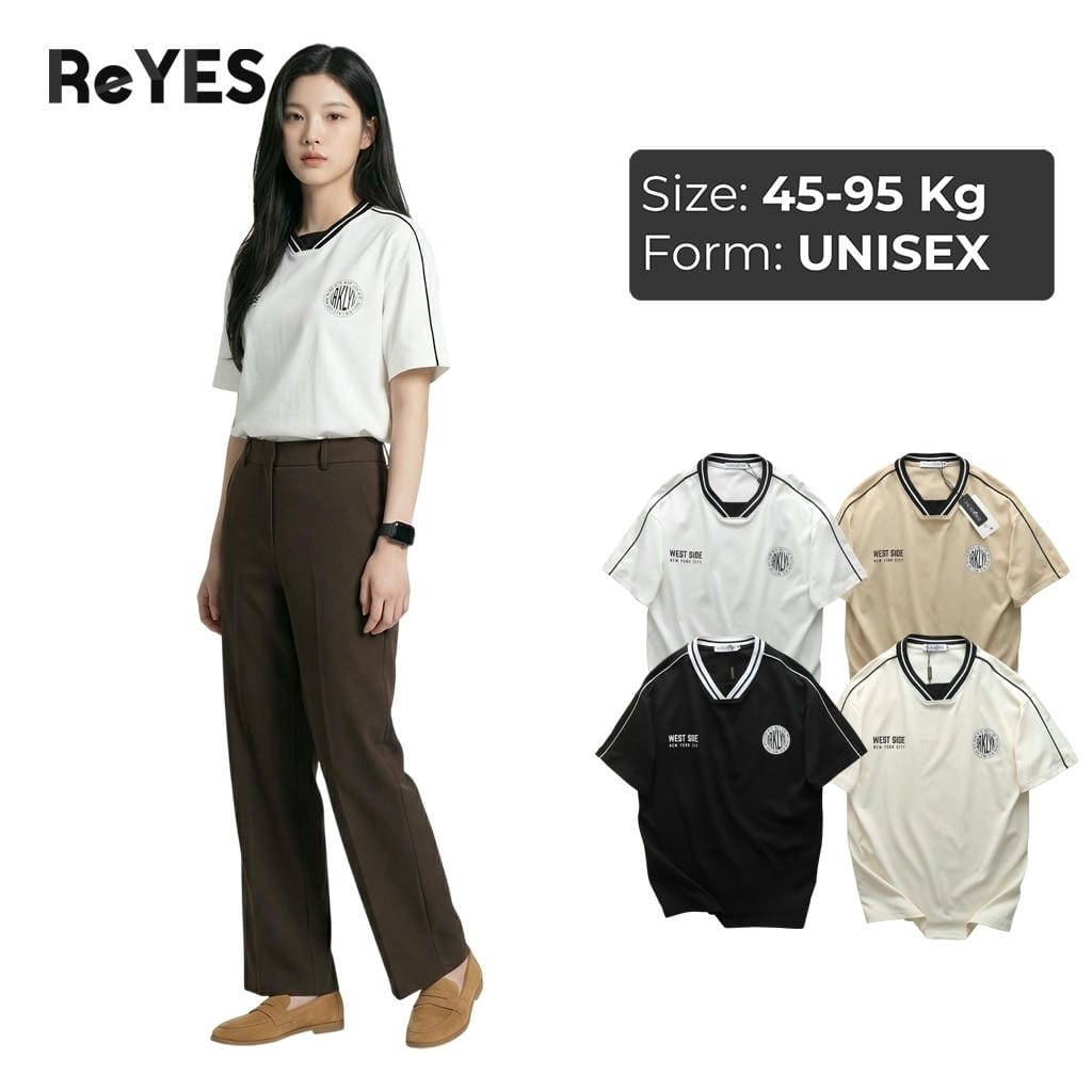 Áo thun unisex nam nữ West Side form rộng cotton thoáng mát áo phông unisex mặc đôi đi chơi ReYES RUS001