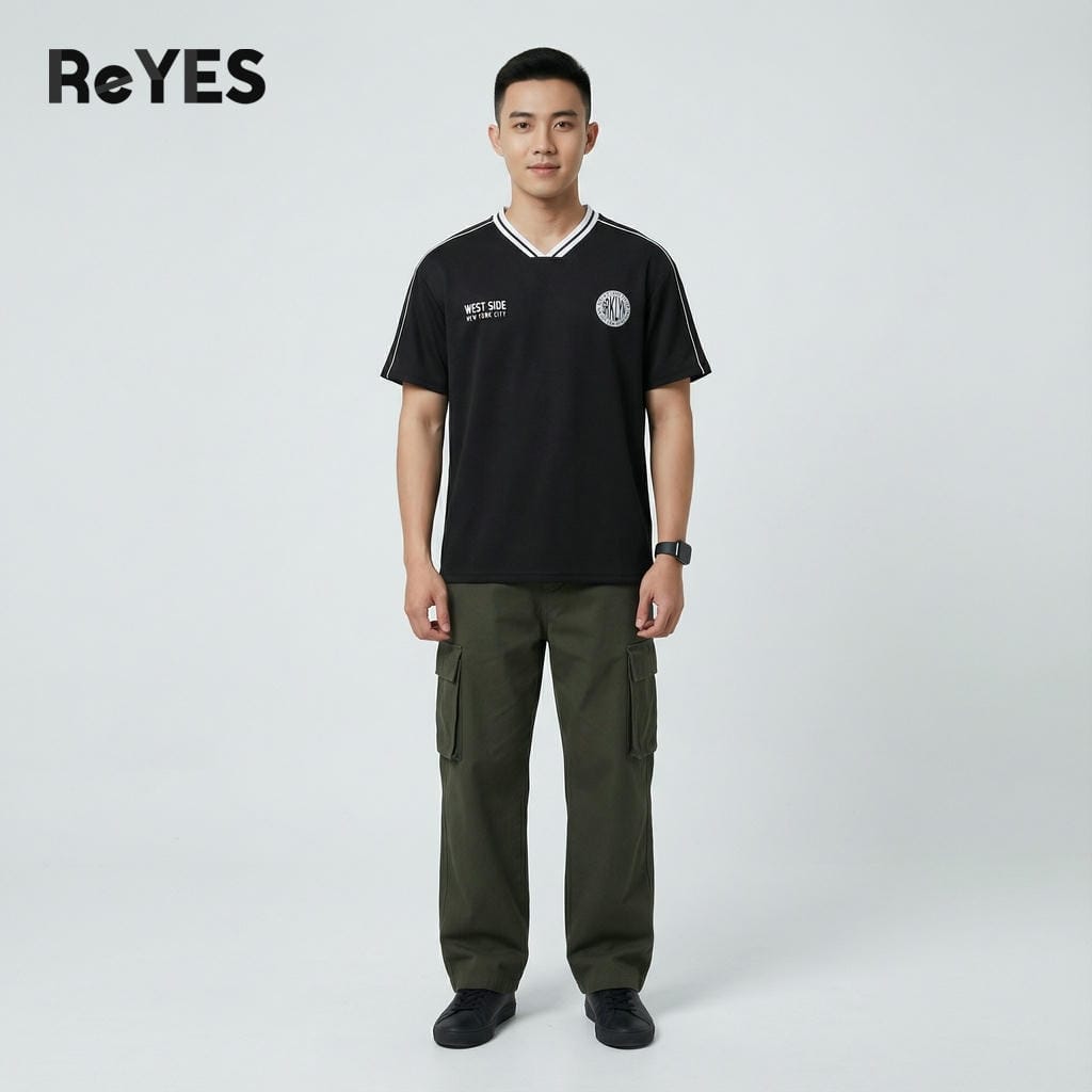 Áo thun unisex nam nữ West Side form rộng cotton thoáng mát áo phông unisex mặc đôi đi chơi ReYES RUS001 - Ảnh 6