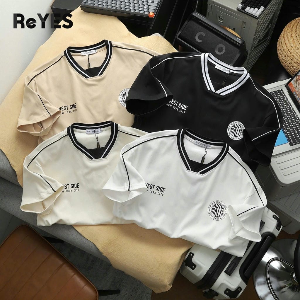 Áo thun unisex nam nữ West Side form rộng cotton thoáng mát áo phông unisex mặc đôi đi chơi ReYES RUS001 - Ảnh 7
