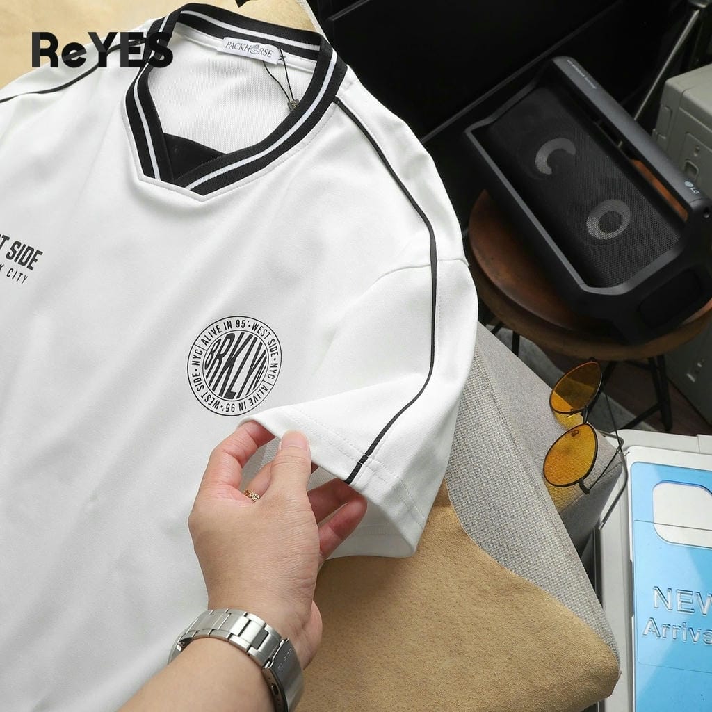 Áo thun unisex nam nữ West Side form rộng cotton thoáng mát áo phông unisex mặc đôi đi chơi ReYES RUS001 - Ảnh 8