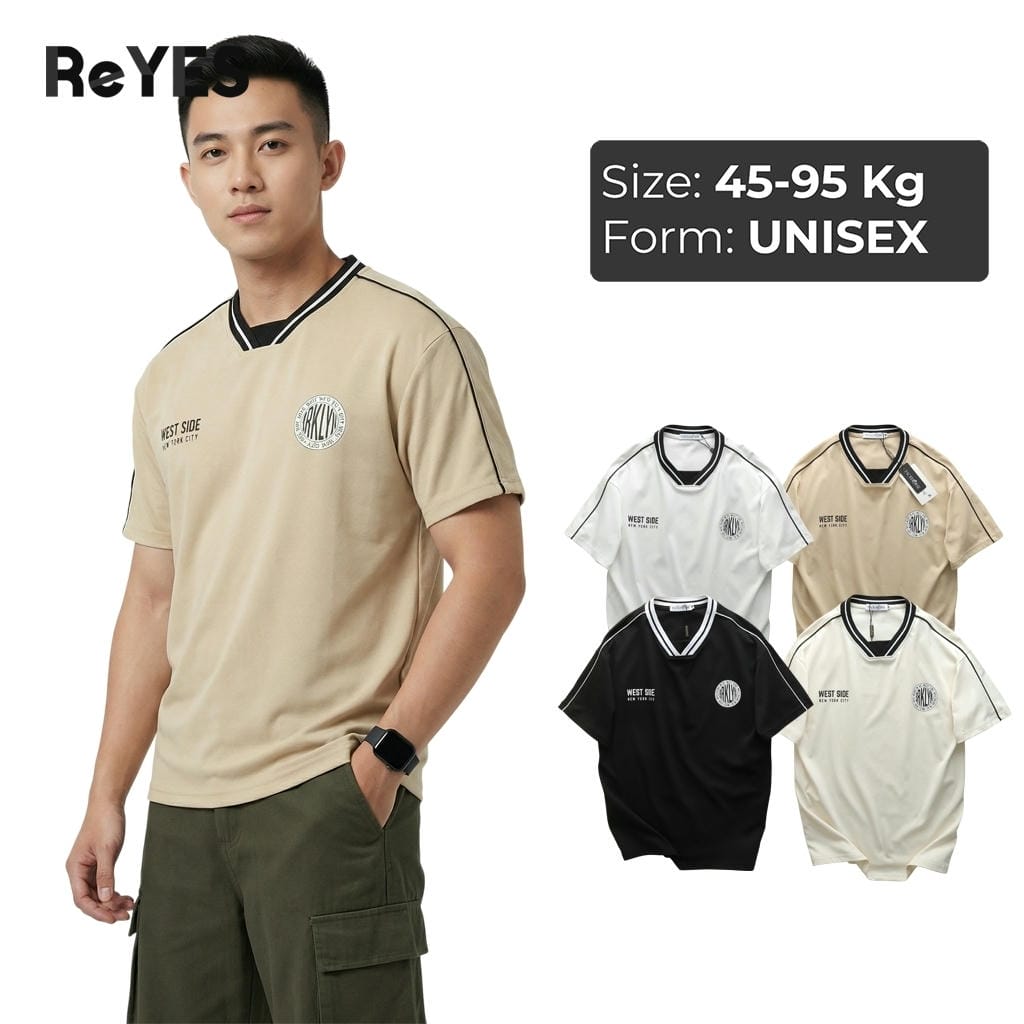 Áo thun unisex nam nữ West Side form rộng phong cách streetwear áo phông nam nữ cotton mặc đôi ReYES RUS001