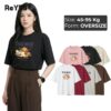 Áo thun unisex nữ form rộng in hình PICNIC vintage - Áo phông oversize Cotton 100% mềm mát dễ thương ReYES ROT006