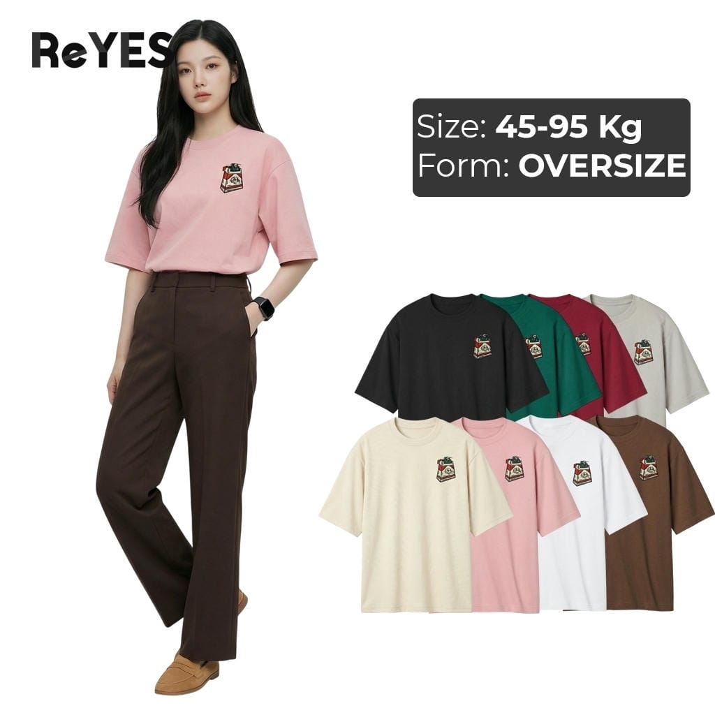 Áo thun unisex oversize BOX cotton 100% in hình chất chơi, mặc đi học đi chơi siêu thoải mái ReYES ROT015