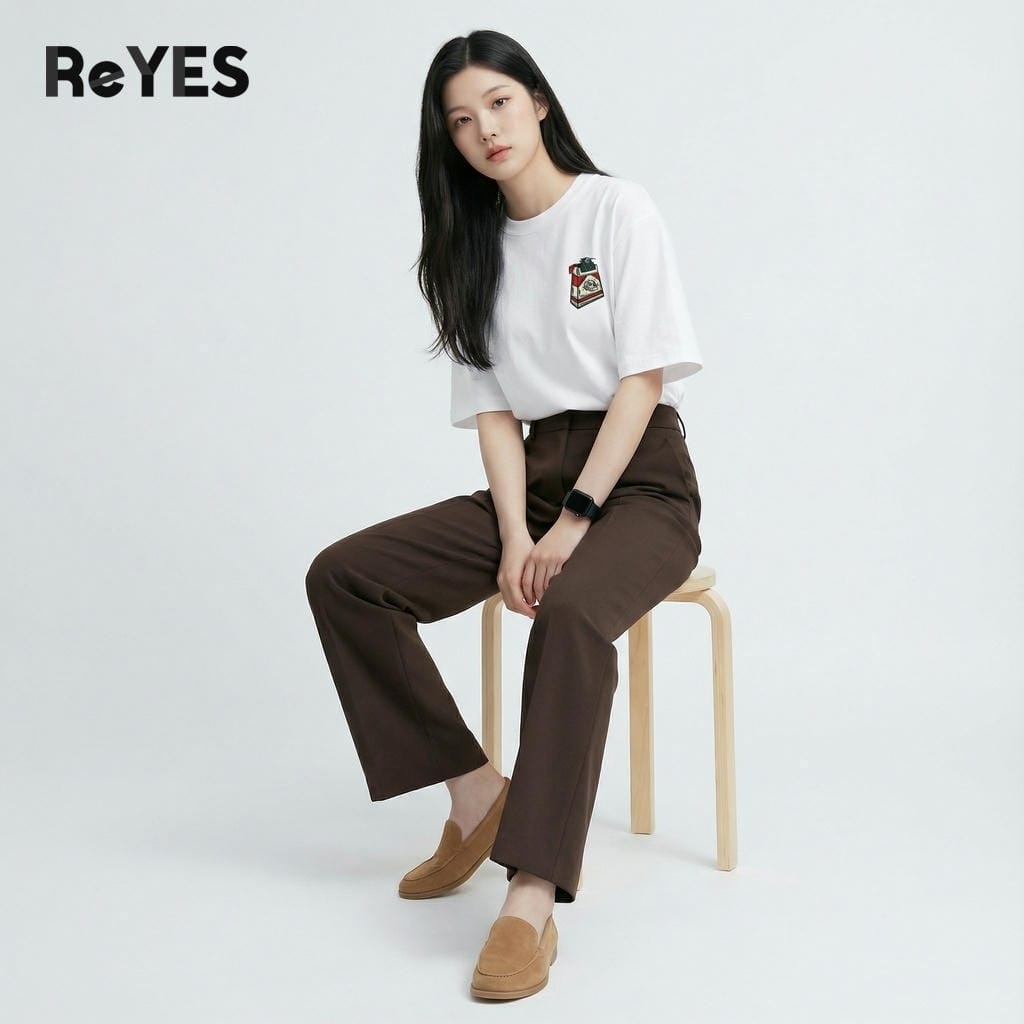 Áo thun unisex oversize BOX cotton 100% in hình phong cách streetwear, mặc đôi đi chơi đi học ReYES ROT015 - Ảnh 3