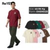 Áo thun unisex Oversize BOX cotton 100% in hình streetwear nam nữ form rộng ReYES ROT015