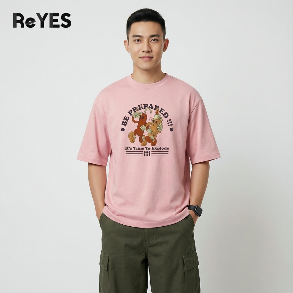 Áo thun unisex Oversize BOX cotton 100% in hình streetwear nam nữ form rộng ReYES ROT015 - Ảnh 8