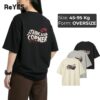 Áo thun unisex oversize CORNER cotton 100% form rộng, in chữ sau lưng, mặc đi học đi chơi ReYES ROT014