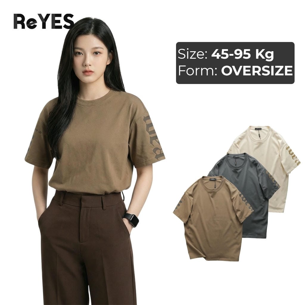 Áo thun unisex oversize IDEA cotton 100% form rộng, áo phông nam nữ đi học đi chơi ReYES ROT008