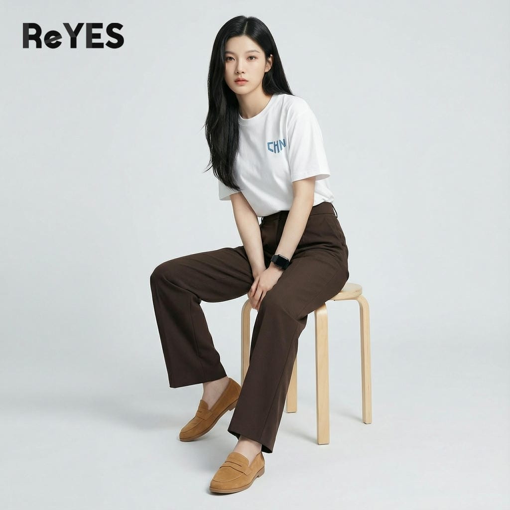 Áo thun unisex oversize Moke CHN form rộng cotton 100% mặc đôi đi chơi đi học ReYES ROT013 - Ảnh 3