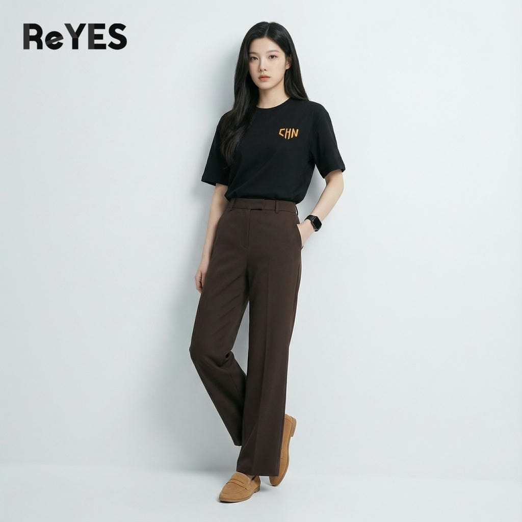 Áo thun unisex oversize Moke CHN form rộng cotton 100% mặc đôi đi chơi đi học ReYES ROT013 - Ảnh 5