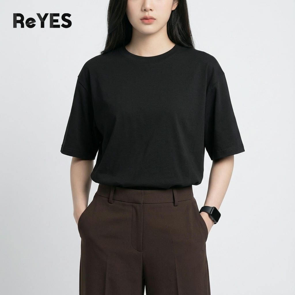 Áo thun unisex oversize nam nữ co giãn 4 chiều áo phông unisex đi học đi chơi mặc đôi cực chất ReYES ROT002 - Ảnh 6