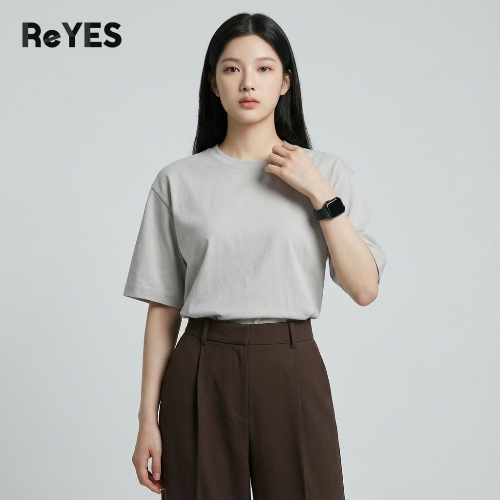 Áo thun unisex oversize nam nữ co giãn 4 chiều áo phông unisex đi học đi chơi mặc đôi cực chất ReYES ROT002 - Ảnh 8