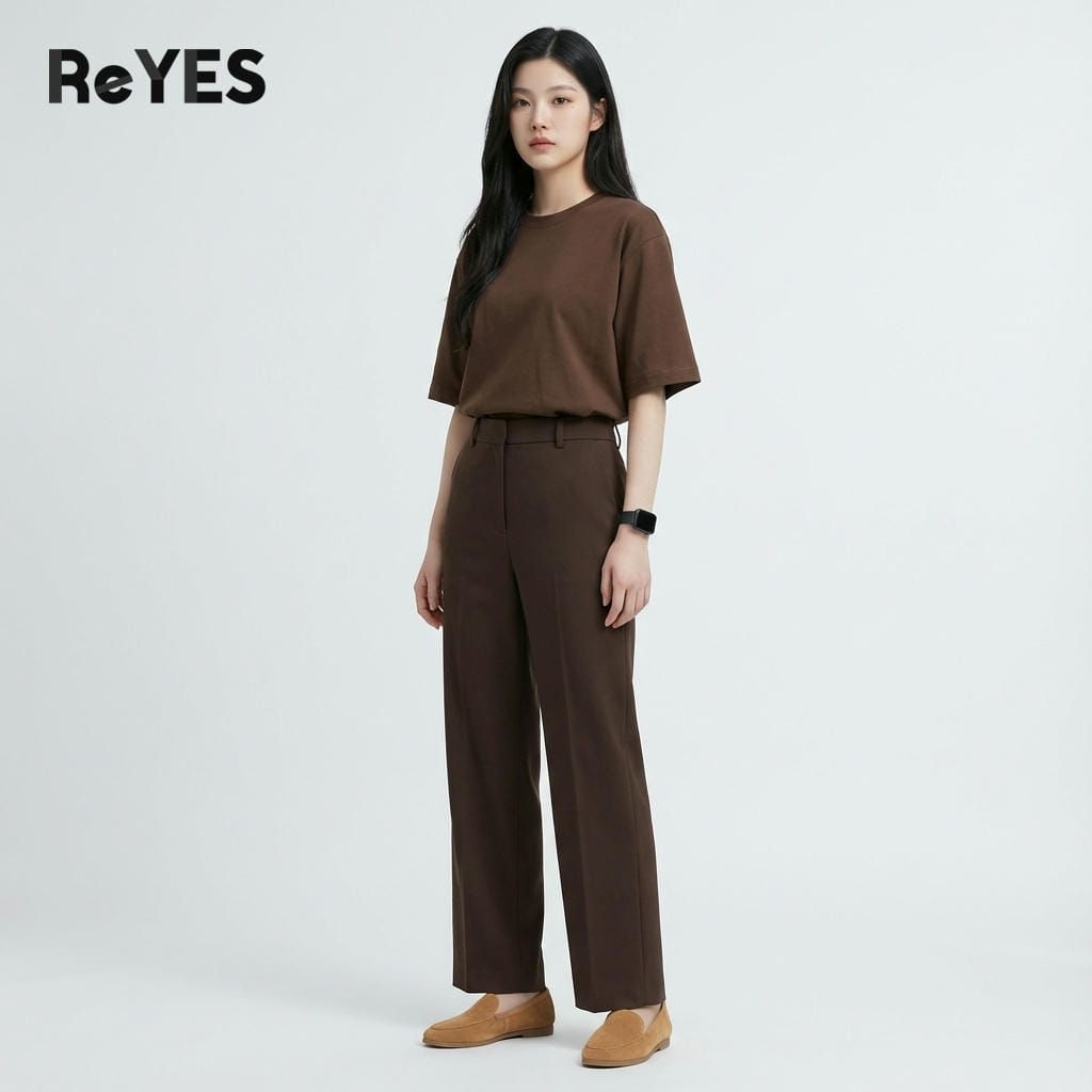 Áo thun unisex oversize trơn cotton 100% co giãn 4 chiều, áo phông nam nữ form rộng nhiều màu ReYES ROT002 - Ảnh 5