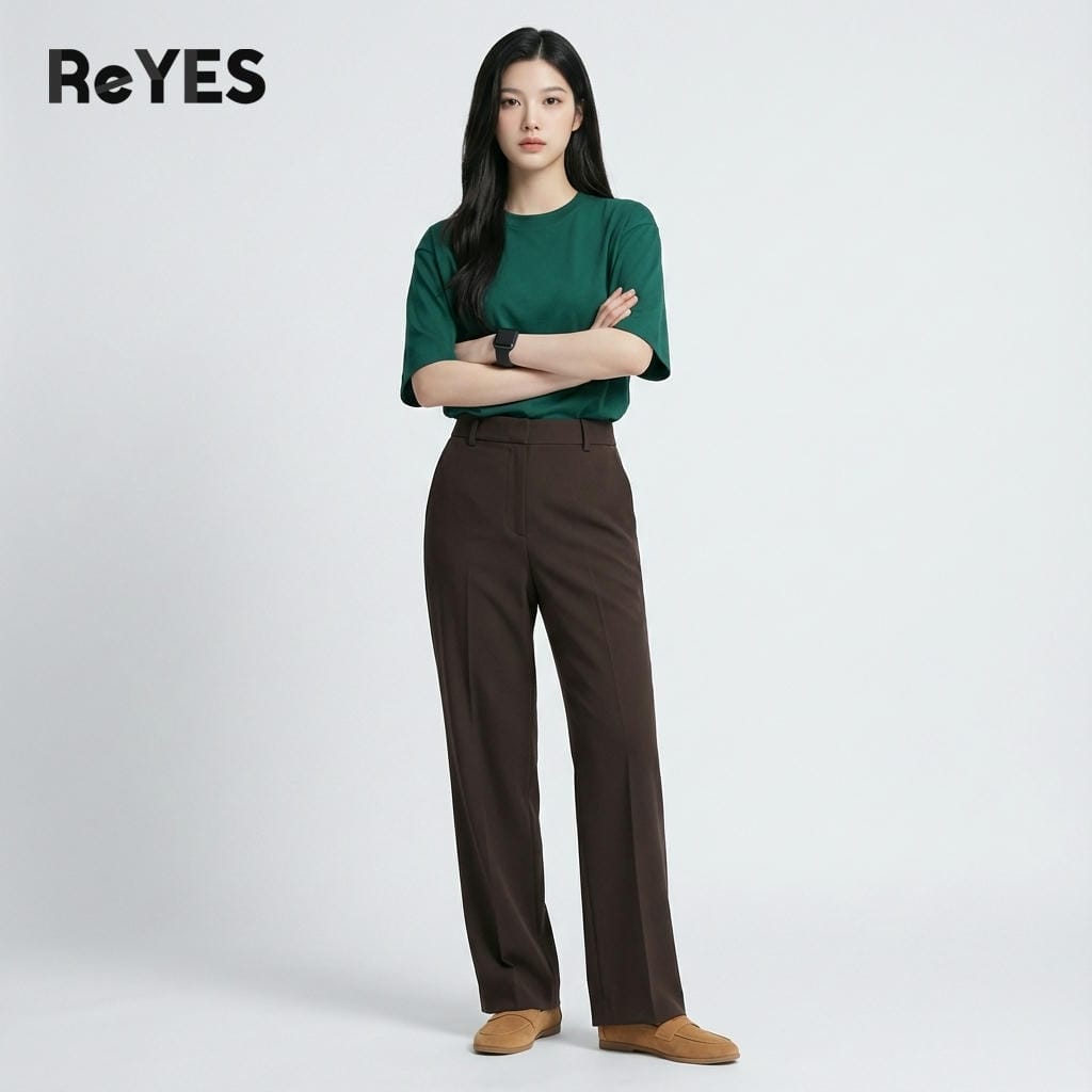 Áo thun unisex oversize trơn cotton 100% co giãn 4 chiều, áo phông nam nữ form rộng nhiều màu ReYES ROT002 - Ảnh 8