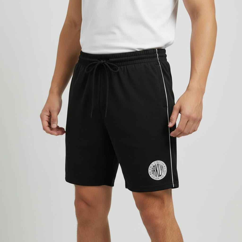 Quần đùi nam ReYES RPS003 thể thao túi khóa kéo, quần thun nam ngắn vải Cotton CPAU co giãn tập gym mặc nhà - Ảnh 4