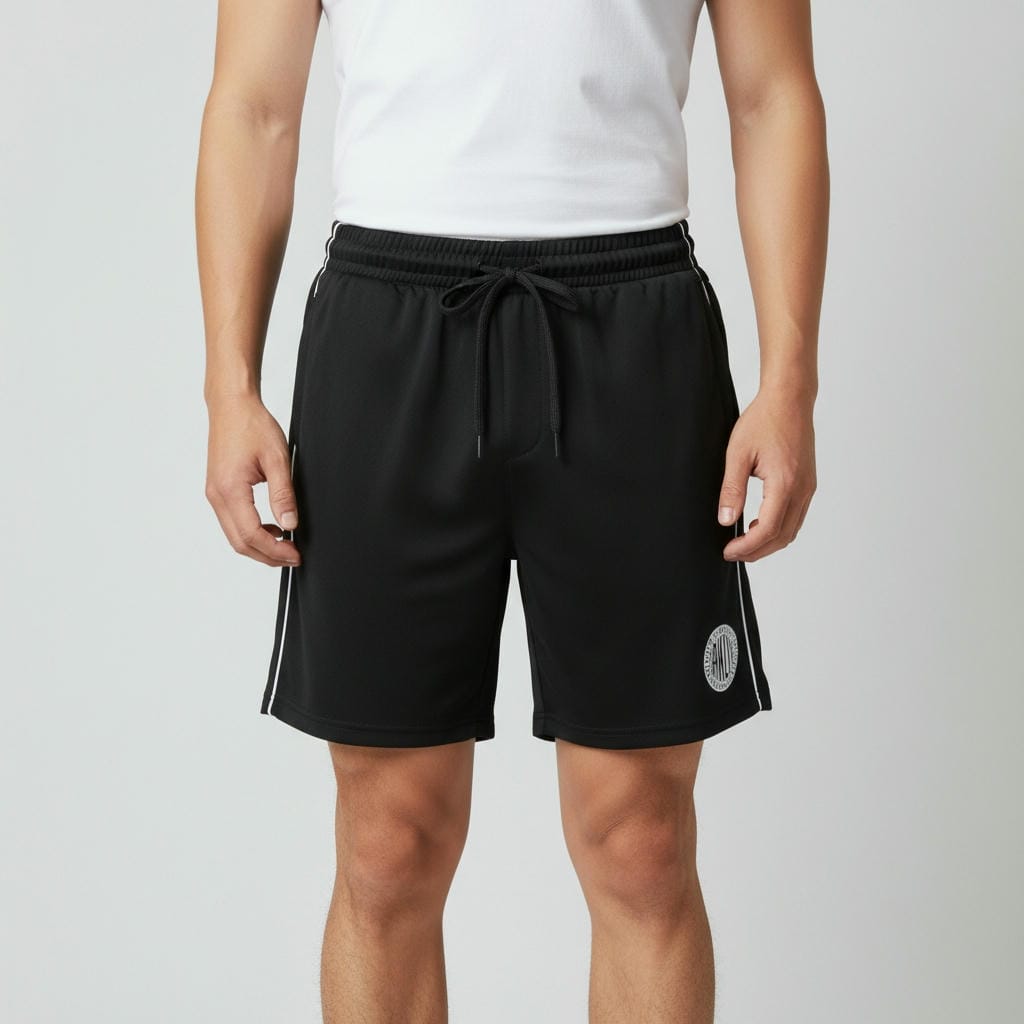 Quần đùi nam ReYES RPS003 thể thao túi khóa kéo, quần thun nam ngắn vải Cotton CPAU co giãn tập gym mặc nhà - Ảnh 5