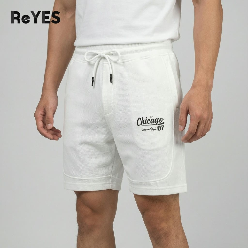 Quần đùi nam thể thao ReYES RPS011 vải thun Pique mát, túi khóa kéo tập gym chạy bộ - Ảnh 4
