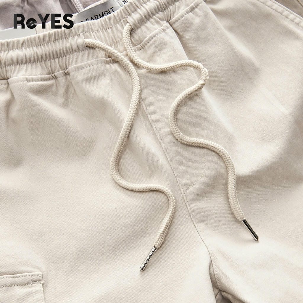 Quần short nam kaki túi hộp lưng thun co giãn mặc nhà đi chơi du lịch big size 95kg ReYES RPS009 - Ảnh 7