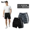 Quần short nam kẻ sọc thể thao ReYES RPS013, quần thun nam ngắn vải cotton thoáng mát thấm hút mồ hôi đi chơi, chạy bộ
