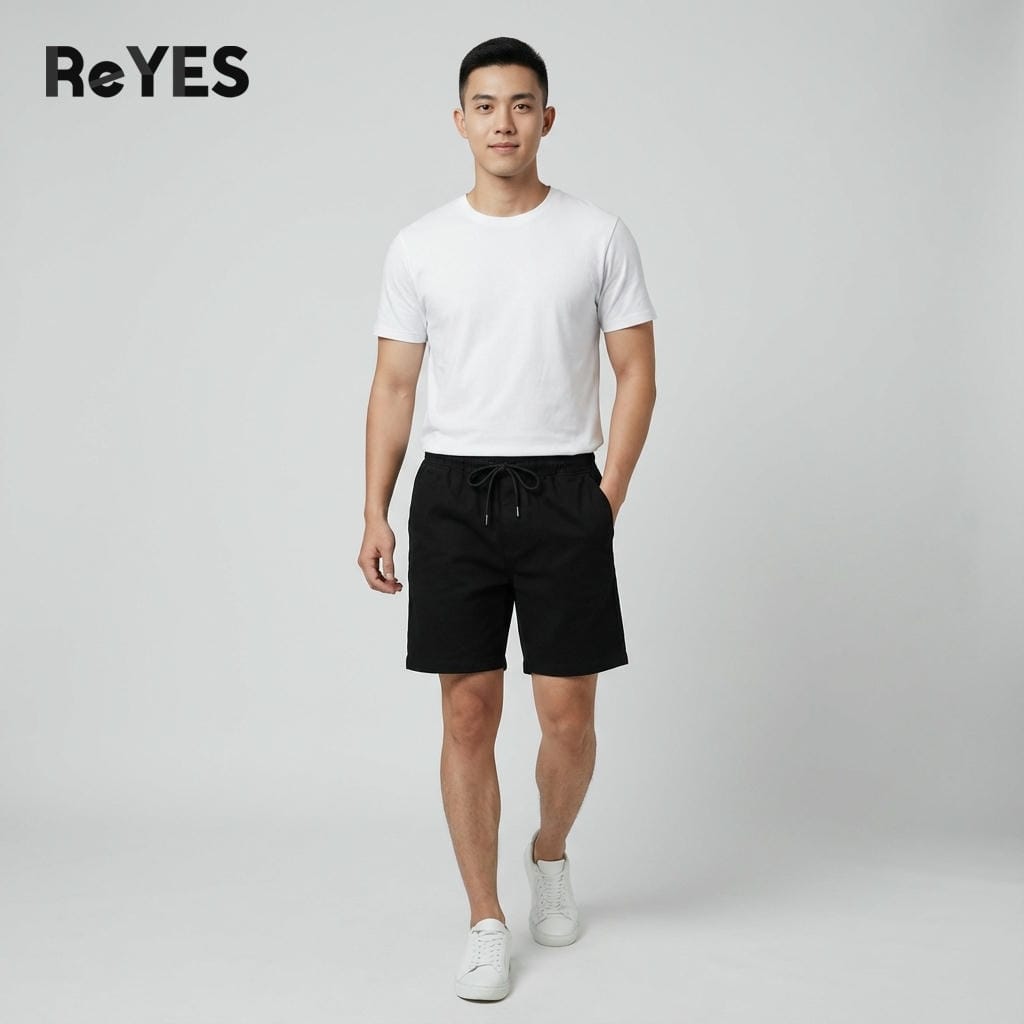 Quần short nam lưng thun kaki ReYES RPS001 co giãn, quần đùi nam mặc nhà đi chơi big size đến 95kg - Ảnh 3