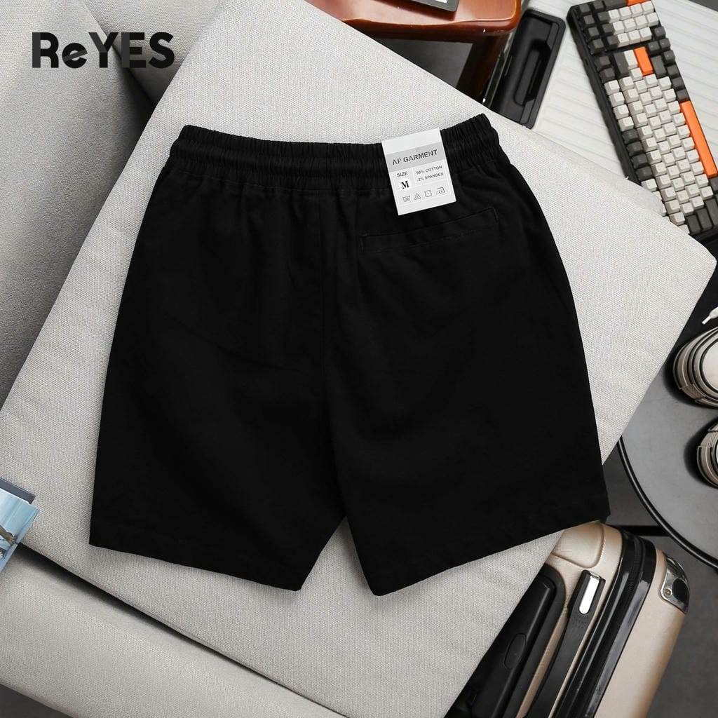 Quần short nam lưng thun kaki ReYES RPS001 co giãn, quần đùi nam mặc nhà đi chơi big size đến 95kg - Ảnh 7