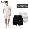 Quần short nam ReYES RPS011 thun Pique co giãn, quần đùi nam thể thao có túi khóa kéo tiện lợi, mặc nhà thoáng mát