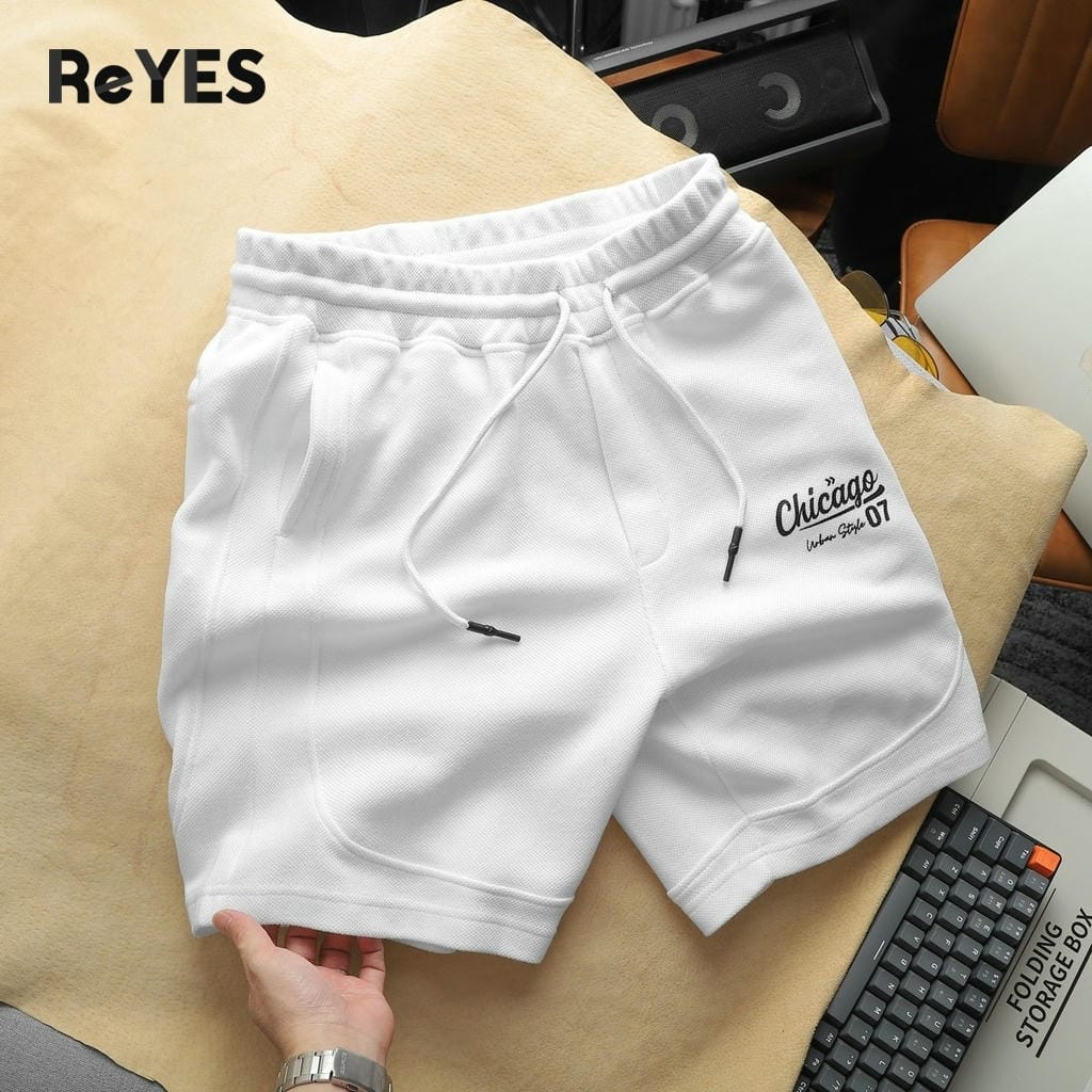 Quần short nam ReYES RPS011 thun Pique co giãn, quần đùi nam thể thao có túi khóa kéo tiện lợi, mặc nhà thoáng mát - Ảnh 7