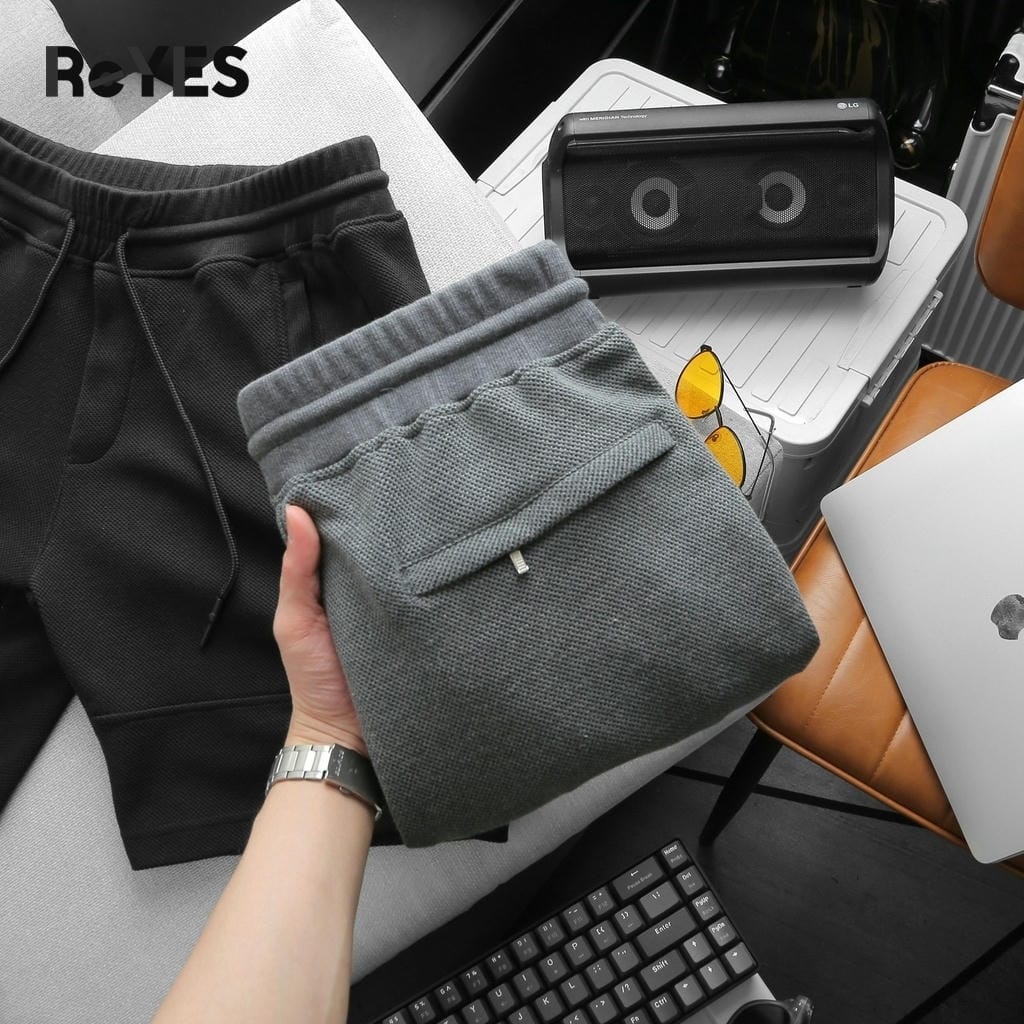 Quần short nam thể thao trơn basic ReYES RPS005, quần đùi nam thun Pique co giãn, thoáng mát mặc nhà, tập gym - Ảnh 8