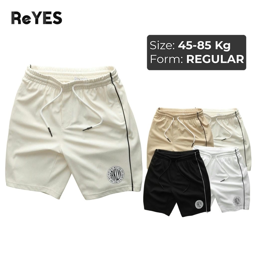 Quần short nam thun co giãn thoáng mát, túi khoá kéo an toàn – đi chơi, luyện tập, mặc ngủ ReYES RPS003