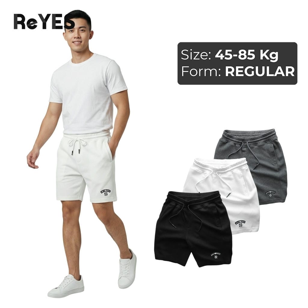 Quần short nam thun Pique co giãn, có túi khóa kéo tiện lợi, quần đùi nam mặc nhà, tập gym, đi chơi ReYES RPS008