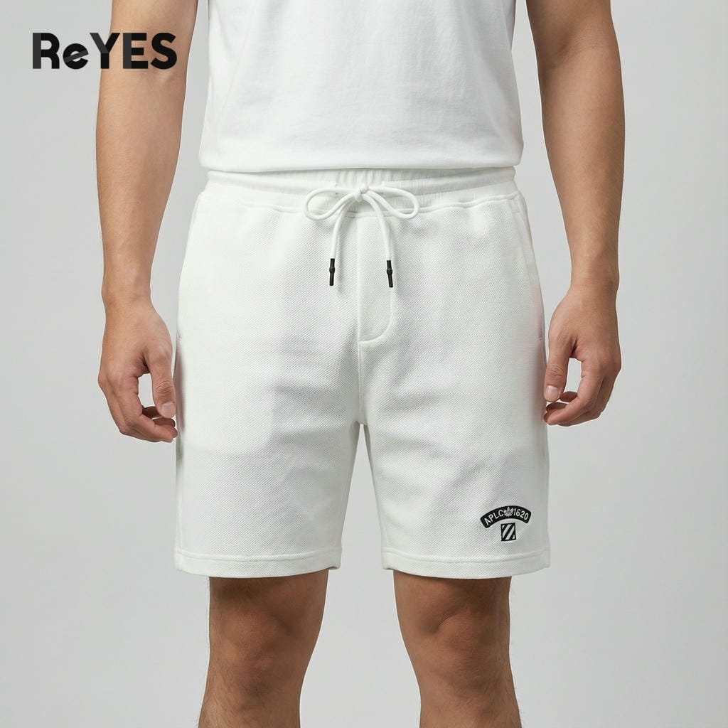 Quần short nam thun Pique co giãn, có túi khóa kéo tiện lợi, quần đùi nam mặc nhà, tập gym, đi chơi ReYES RPS008 - Ảnh 4