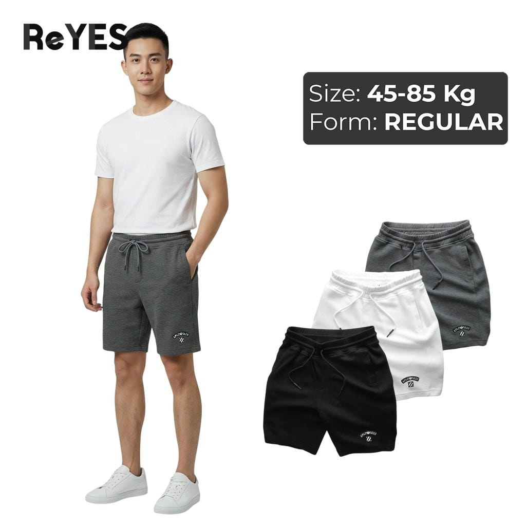 Quần short nam thun Pique thoáng mát, lưng thun dây rút, quần đùi nam mặc nhà đi chơi ReYES RPS008