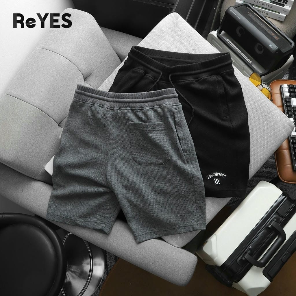 Quần short nam thun Pique thoáng mát, lưng thun dây rút, quần đùi nam mặc nhà đi chơi ReYES RPS008 - Ảnh 6