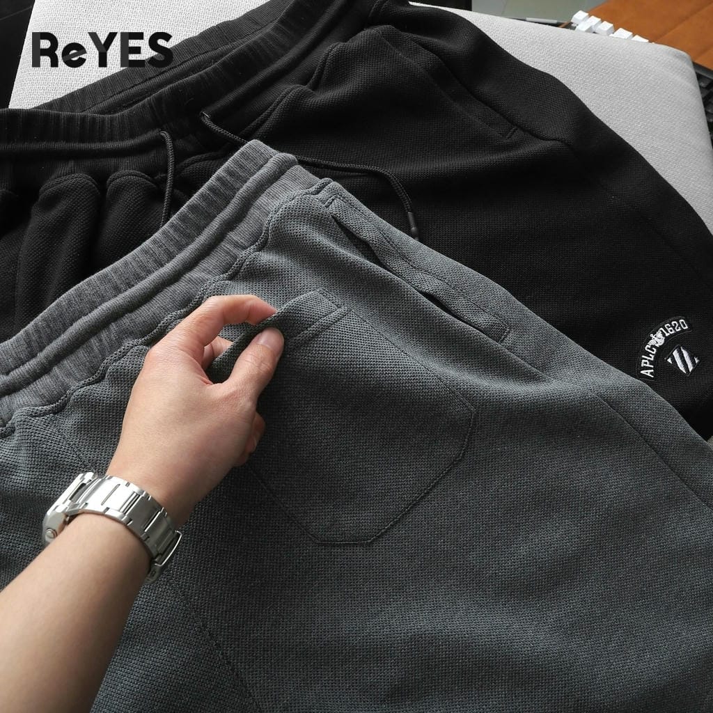 Quần short nam thun Pique thoáng mát, lưng thun dây rút, quần đùi nam mặc nhà đi chơi ReYES RPS008 - Ảnh 8