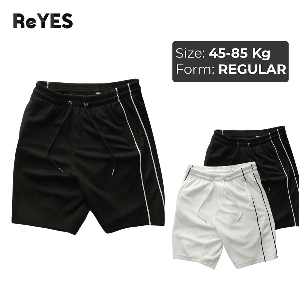 Quần short nam thun ReYES RPS010 dáng thể thao, quần đùi nam mặc nhà đi chơi, da cá co giãn 2 màu basic