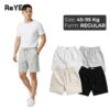 Quần thun nam ngắn lưng thun ReYES RPS001 vải kaki, dáng suông trên gối, dễ phối, tập nhẹ du lịch