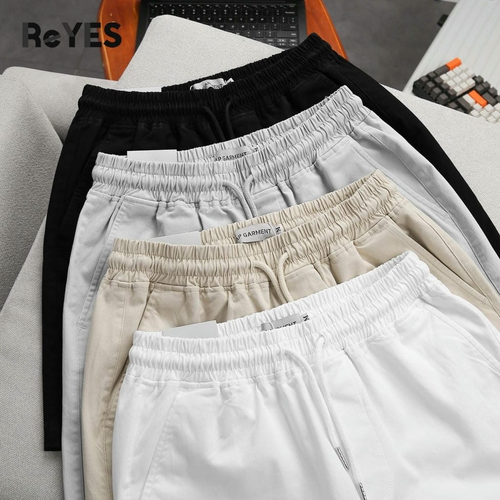 Quần thun nam ngắn lưng thun ReYES RPS001 vải kaki, dáng suông trên gối, dễ phối, tập nhẹ du lịch - Ảnh 8