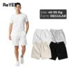 Quần thun nam ngắn ReYES RPS001 vải kaki mềm, quần short nam lưng thun big size dưới 95kg