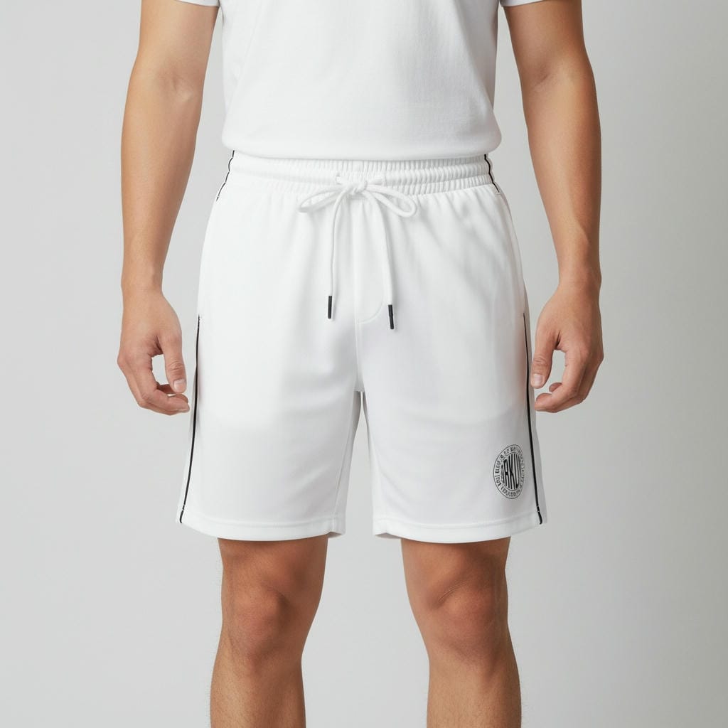 Quần thun nam ngắn ReYES RPS003 3 túi khóa kéo, lưng thun dây rút, mặc nhà tập gym - Ảnh 5