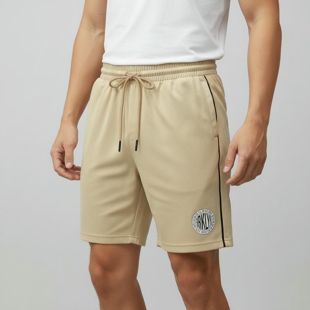 Quần thun nam ngắn ReYES RPS003 form thể thao, quần short nam chất cotton có túi khóa kéo an toàn, mặc nhà chạy bộ - Ảnh 3