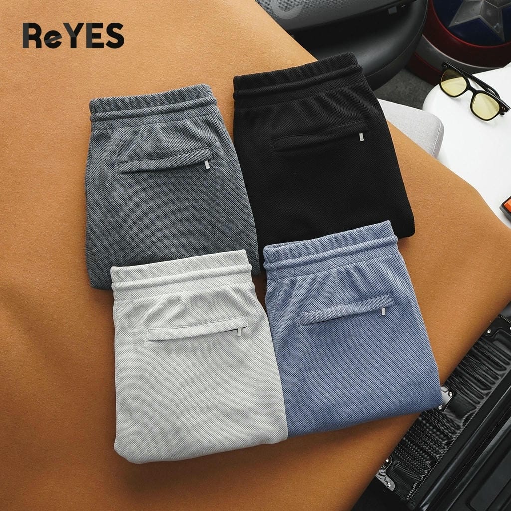 Quần thun nam ngắn trơn ReYES RPS006 thun pique thoáng mát, quần short nam mặc nhà tập gym - Ảnh 7